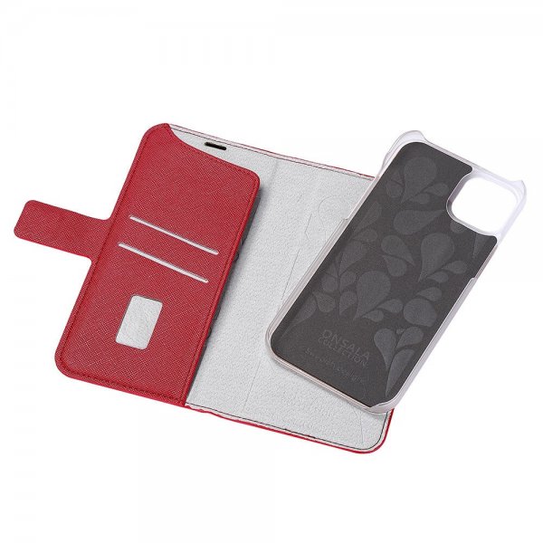 Onsala iPhone 14 Plus -kotelo Fashion Edition, irrotettava kuori, punainen