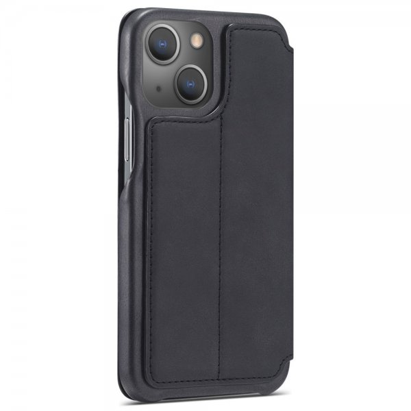 Lc.Imeeke iPhone 14 Plus Flip-suojakotelo musta