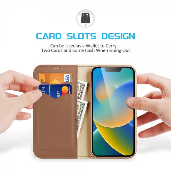 Dux Ducis iPhone 14 Plus Hivo -sarjan suojakotelo, ruskea