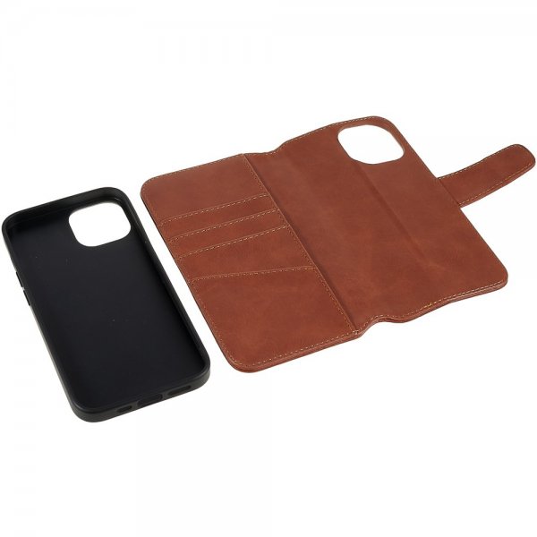 Nordic Covers iPhone 14 Plus -kotelo MagLeather Maple Brown