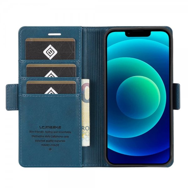 Lc.Imeeke iPhone 14 Plus -suojakotelo korttipaikalla sininen