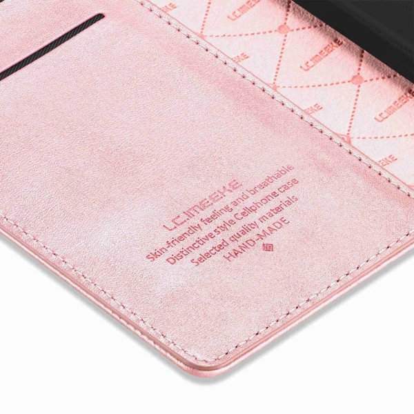 Lc.Imeeke iPhone 14 Plus Korttipaikallinen Flip-suojakotelo Ruusukulta