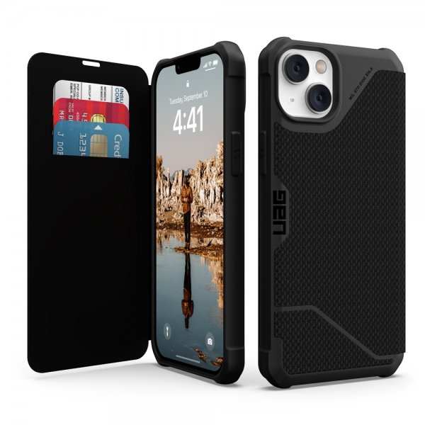 Urban Armor Gear (UAG) iPhone 14 Plus -suojakotelo Metropolis Kevlar Black
