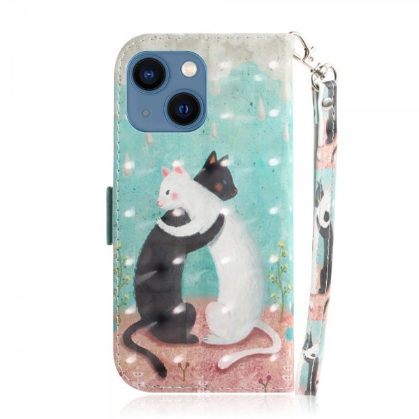 iPhone 14 Plus -kuori, jossa kaksi kissaa -kuvio