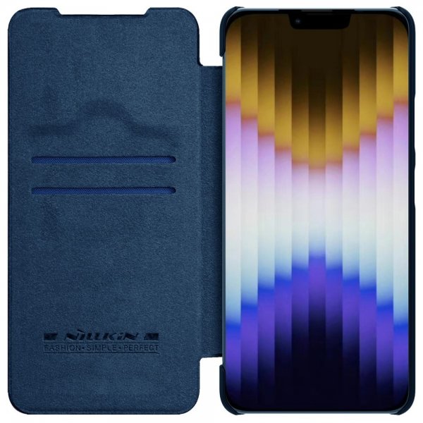 Nillkin iPhone 14 Plus -suojakotelo, Qin Pro Series, sininen