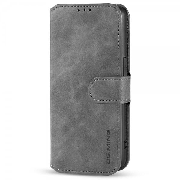 Dg.Ming iPhone 14 Plus Retro Harmaa suojakotelo