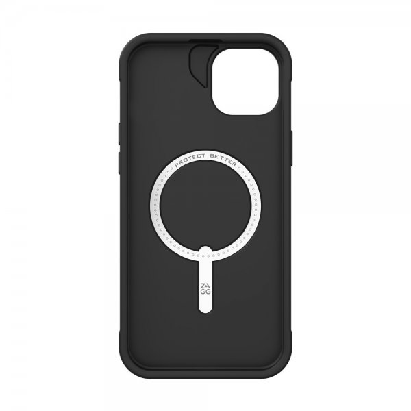 ZAGG iPhone 14 Plus/iPhone 15 Plus Luxe Snap -kuori, musta