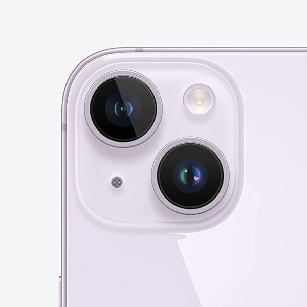 iPhone 14 Plus -kameran linssi ja kehys - violetti