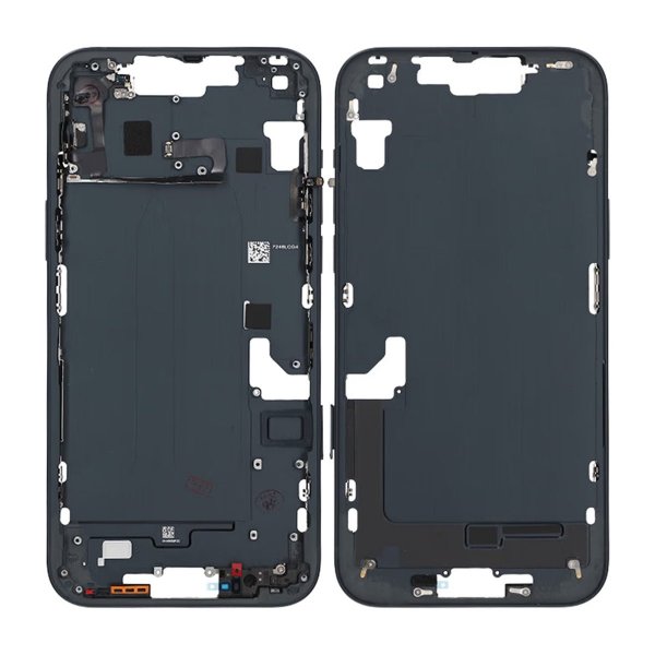 iPhone 14 Plus -keskikehys pienosilla OEM - Musta