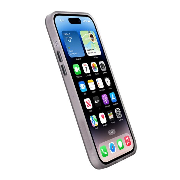 iPhone 14 Plus -kuori, kamerareunus, musta