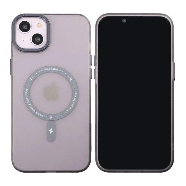 iPhone 14 Plus -kuori, kamerareunukset, MagSafe, musta