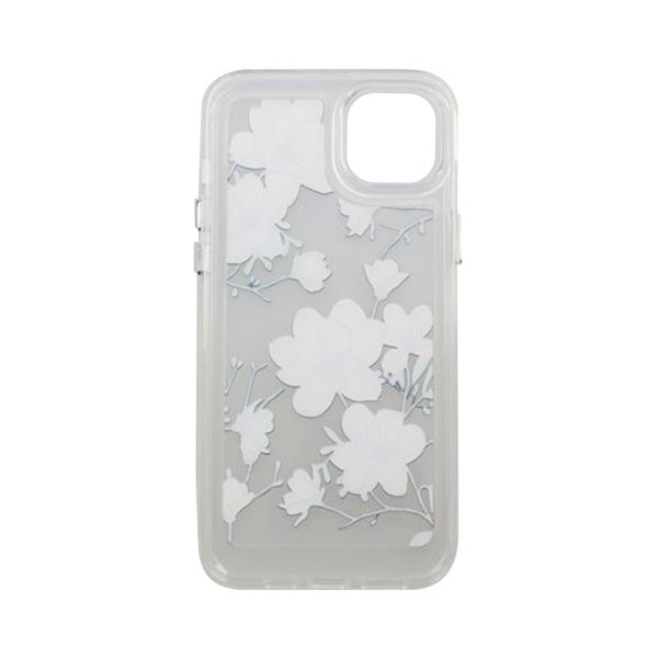 iPhone 14 Plus -kuori, jossa oksia ja kukkia -kuvio