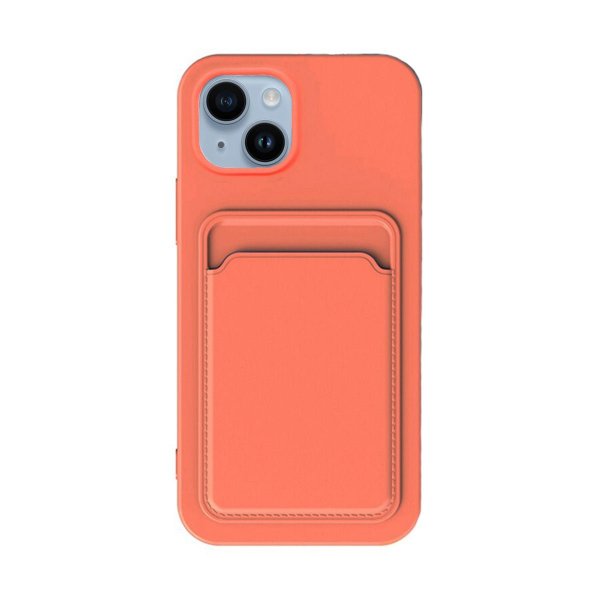 iPhone 14 Plus -kuoret korttipidikkeellä, oranssi