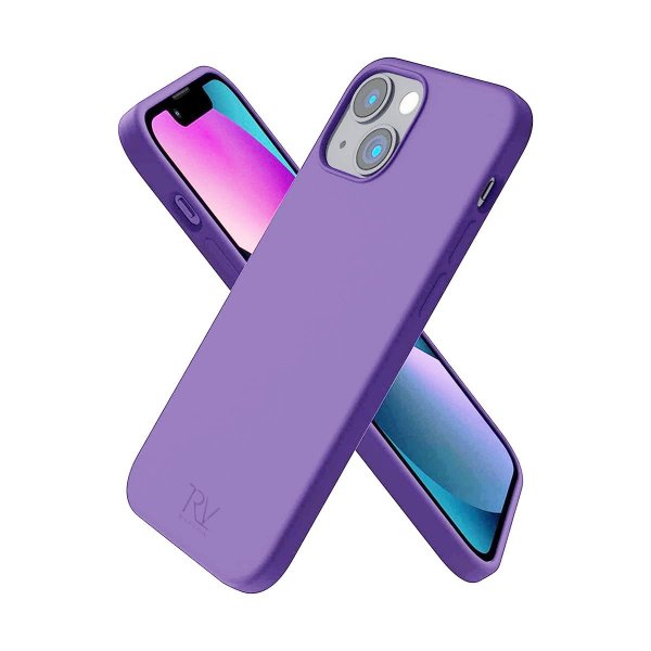 Rvelon iPhone 14 Plus -silikonikuori, violetti