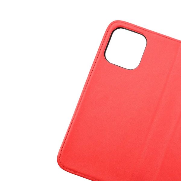 Rvelon iPhone 14 Plus -kotelo, aitoa nahkaa, punainen