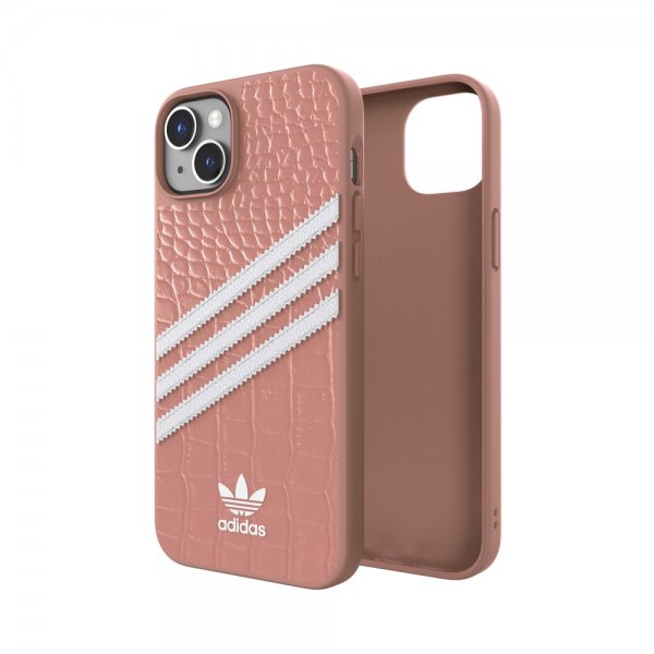 Adidas iPhone 14 Plus -kuori 3 Stripes Snap Case Alligator Pink