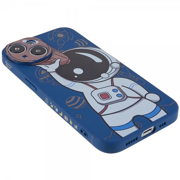iPhone 14 Plus Kuori Astronautti Sininen Ruskea