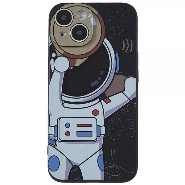 iPhone 14 Plus Kuoret Astronautti Musta Harmaa