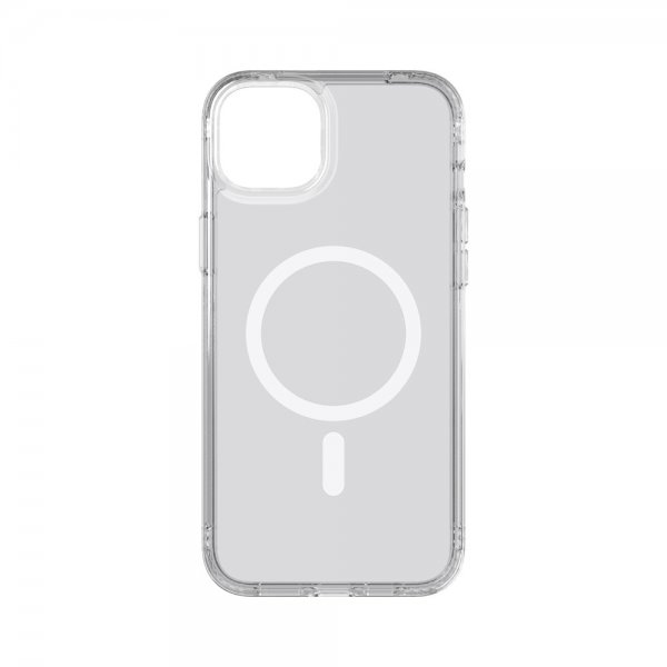Tech21 iPhone 14 Plus -suojakuori Evo Clear MagSafe, läpinäkyvä