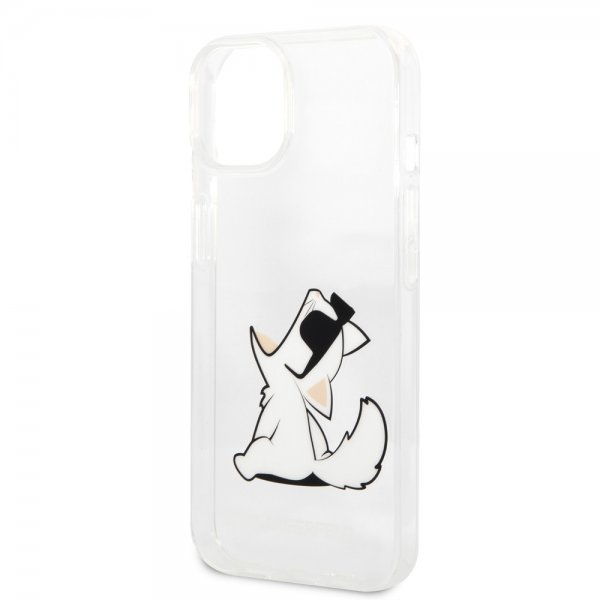 Karl Lagerfeld iPhone 14 Plus -suojakuori Fun Choupette Transparent