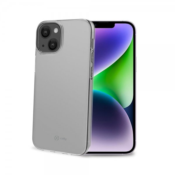 Celly iPhone 14 Plus -suojakuori GELSKIN Läpinäkyvä