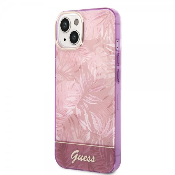 Guess iPhone 14 Plus Suojakuori Jungle Pink