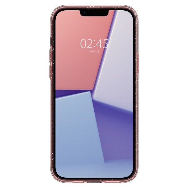 Spigen iPhone 14 Plus kuori Liquid Crystal Glitter Rose Quartz