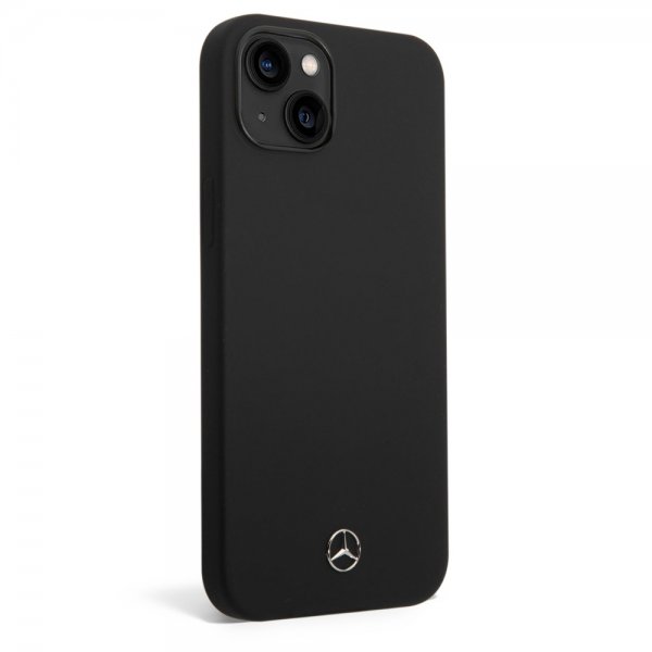 Mercedes Benz iPhone 14 Plus Kuoret Liquid Silicone Musta