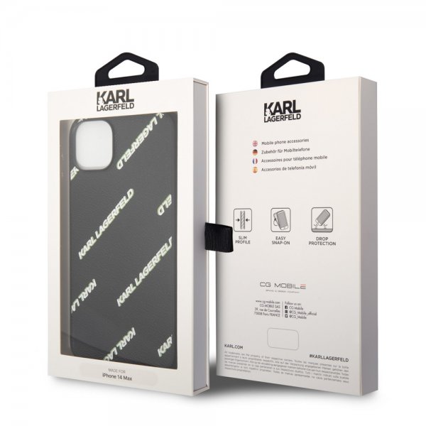 Karl Lagerfeld iPhone 14 Plus Suojakuori Logomania Musta