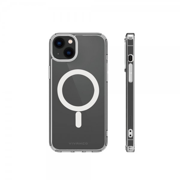 Vivanco iPhone 14 Plus -kuori Mag Steady, läpinäkyvä