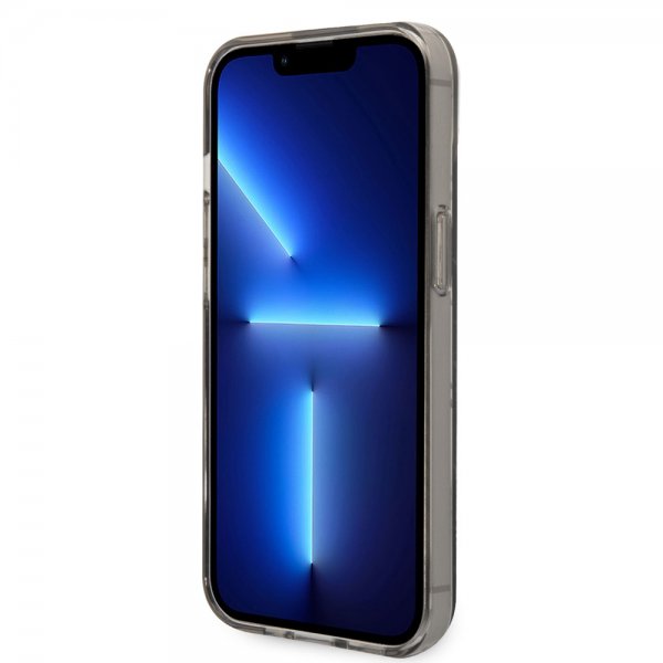 Karl Lagerfeld iPhone 14 Plus -suojakuori Monogram Vertical Stripe Musta
