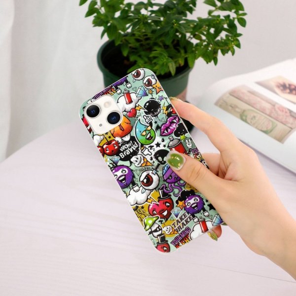 iPhone 14 Plus -kuoret (Graffiti-kuvio)