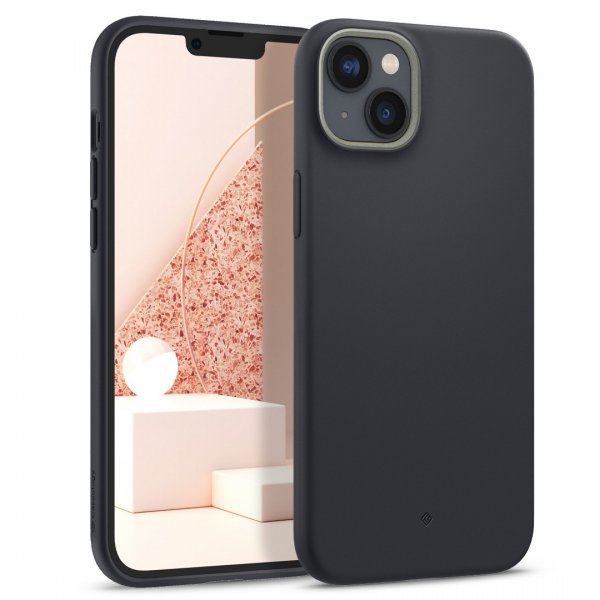 Caseology iPhone 14 Plus -suojakuori ja näytönsuoja, Nano Pop 360 Black Sesame