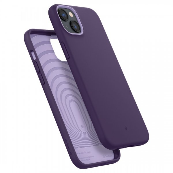 Caseology iPhone 14 Plus -suojakuori ja näytönsuoja Nano Pop 360 Grape Purple
