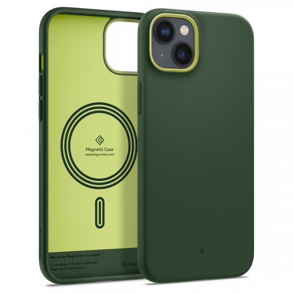 Caseology iPhone 14 Plus -kuori Nano Pop Mag Avo Green