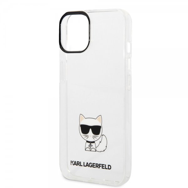 Karl Lagerfeld iPhone 14 Plus -kuori Printed Choupette Transparent