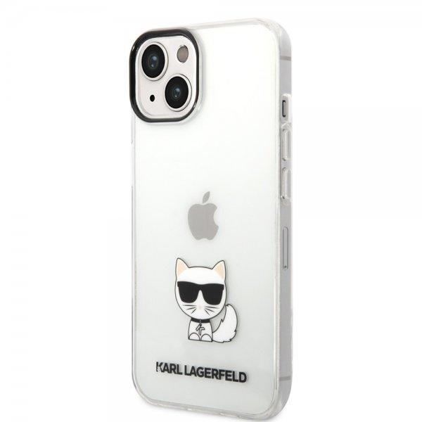 Karl Lagerfeld iPhone 14 Plus -kuori Printed Choupette Transparent