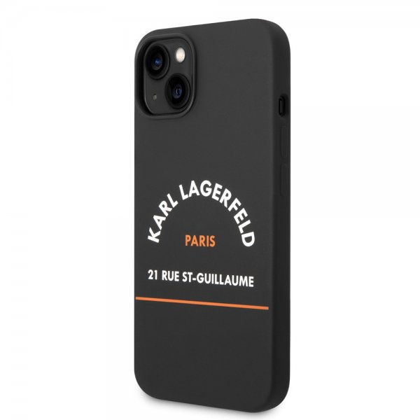 Karl Lagerfeld iPhone 14 Plus Suojakuori Rue St Guillaume Musta