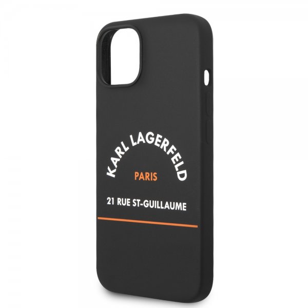 Karl Lagerfeld iPhone 14 Plus Suojakuori Rue St Guillaume Musta