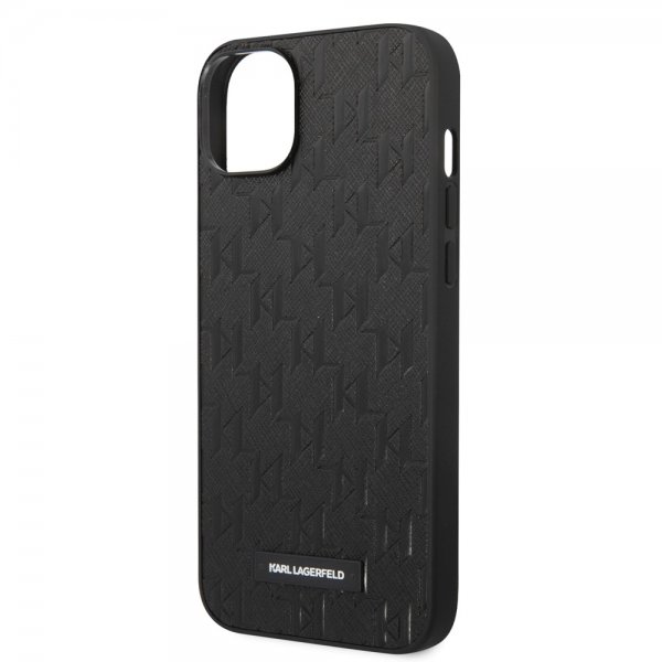 Karl Lagerfeld iPhone 14 Plus Saffiano Monogram Musta Kuori