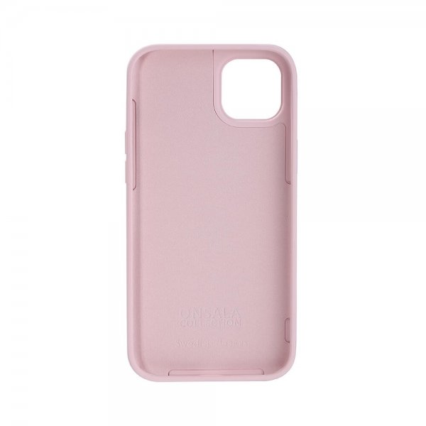 Onsala iPhone 14 Plus -silikonikuori, Chalk Pink