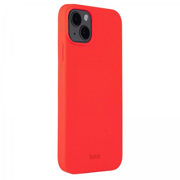 holdit iPhone 14 Plus Silikonisuojakuori Chili Red