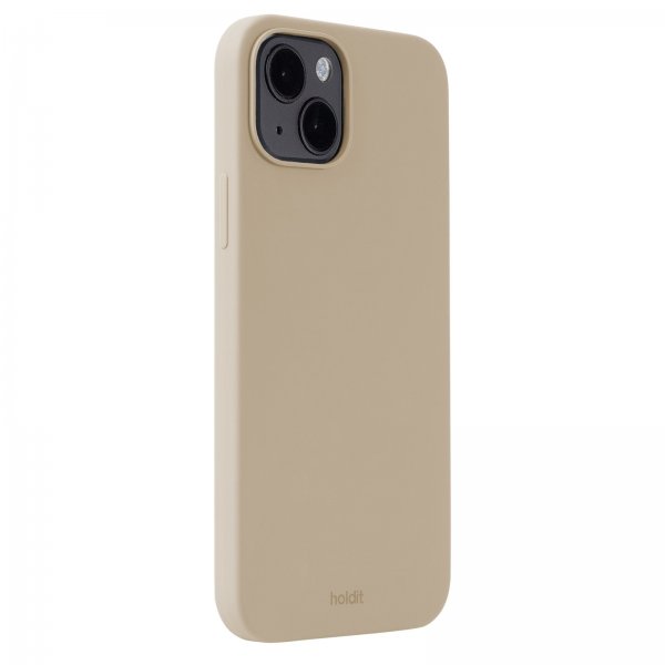 holdit iPhone 14 Plus Silikonisuojakuori Latte Beige