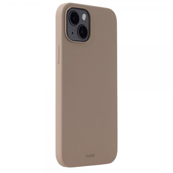 holdit iPhone 14 Plus Silikonisuojakuori Mocha Brown