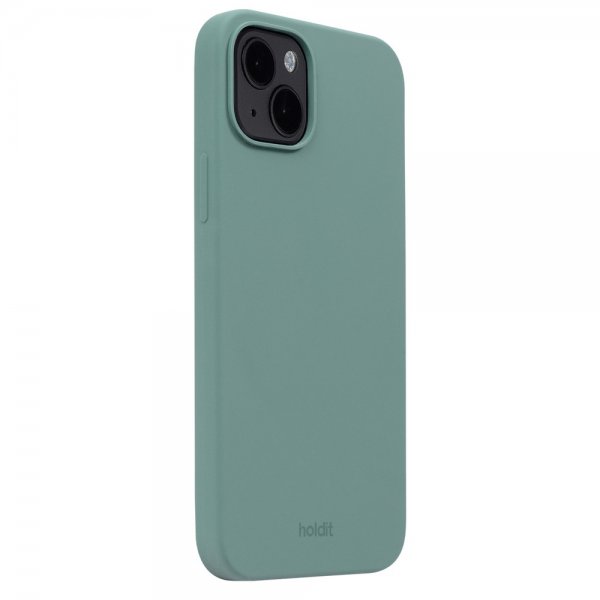 holdit iPhone 14 Plus -silikonikuori, Moss Green