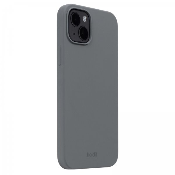 Holdit iPhone 14 Plus -silikonikuori Space Gray