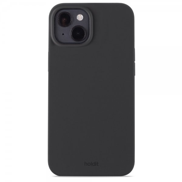 holdit iPhone 14 Plus Silikonisuojakuori Musta