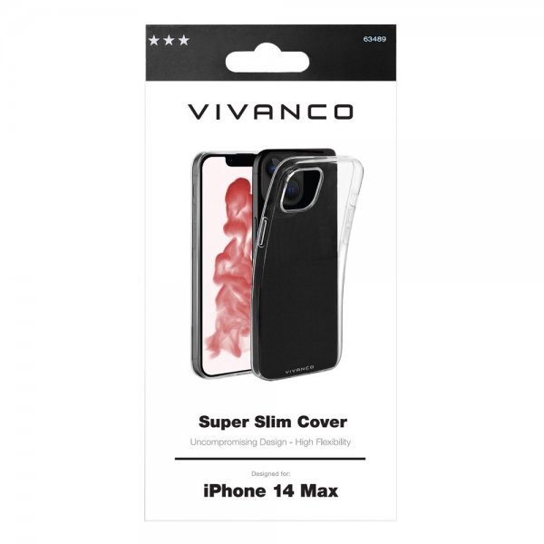 Vivanco iPhone 14 Plus -kuori Slim TPU, läpinäkyvä