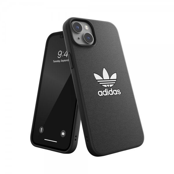 Adidas iPhone 14 Plus -kuori, Trefoil Snap Case, musta