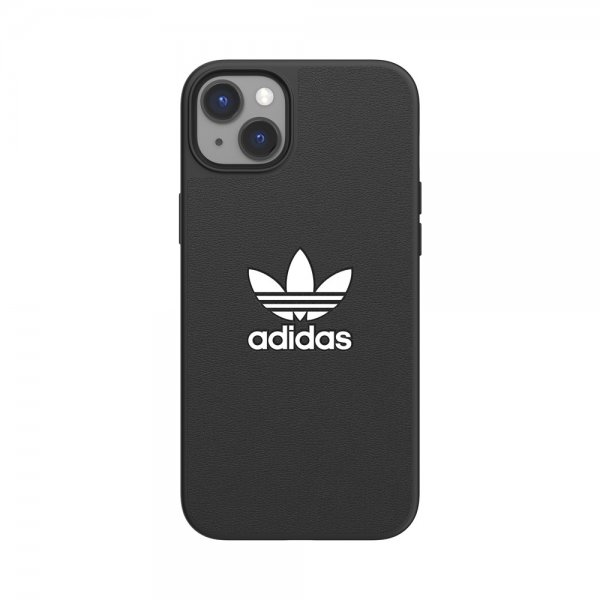 Adidas iPhone 14 Plus -kuori, Trefoil Snap Case, musta